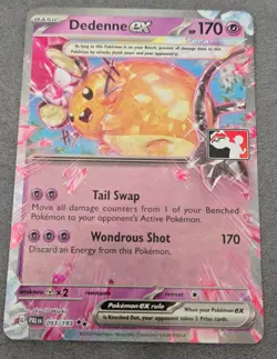 Dedenne ex 093/193 Holo Double Rare Prize Pack Series Cards Pokemon Near Mint - Image 1