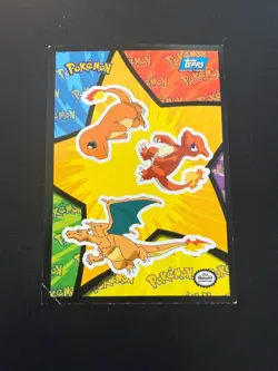 Topps Pokemon Charizard Puzzle Sticker Card from First Movie LP - Image 1