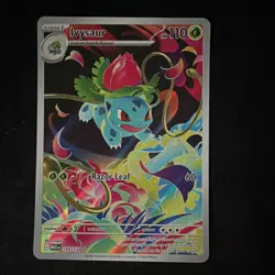 Ivysaur Illustration Rare Holo 110 HP Pokemon Card ME01 134/132 English - Image 1