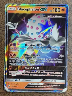Blacephalon GX 52/214 Lost Thunder Ultra Rare Holo Pokemon Card. - Image 1