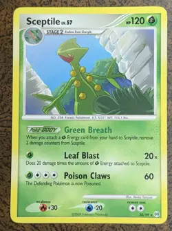 Sceptile 30/99 Arceus Rare Pokemon Card. - Image 1
