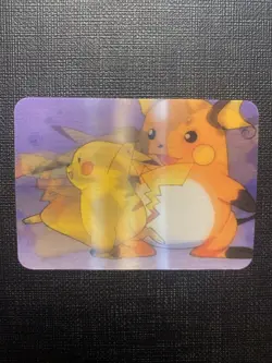 Pokemon Pikachu Raichu 3D Lenticular DVD Promo Card Viz Video Pioneer PIKA-0030D - Image 1