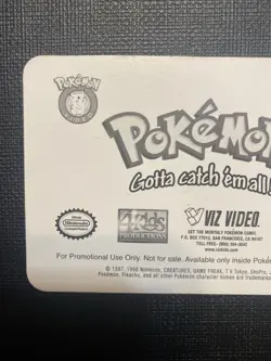 Pokemon Pikachu Raichu 3D Lenticular DVD Promo Card Viz Video Pioneer PIKA-0030D - Image 5