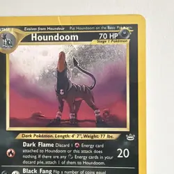 Pokemon Neo Revelation 8/64 Houndoom Holo Pokemon Card - Image 2