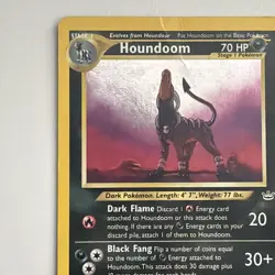 Pokemon Neo Revelation 8/64 Houndoom Holo Pokemon Card - Image 3