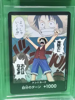 BGS 9.5 GEM DON!! Card Alt Art 2022 One Piece TCG Romance Dawn Japanese Luffy - Image 2