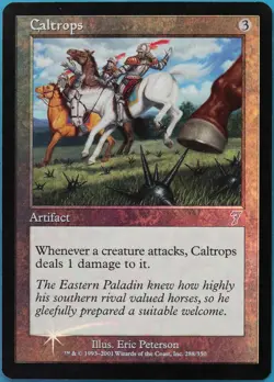 Caltrops FOIL 7th Edition HEAVILY PLD Artifact Uncommon CARD (517086) ABUGames - Image 1