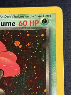 Dark Vileplume 13/82 Pokemon TCG Team Rocket Holo Foil SWIRL Rare Card LP - Image 3