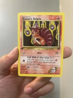 Blaine's Vulpix 66/132 1st Edition NM Gym Challenge Non-Holo Pokemon Card - Image 1
