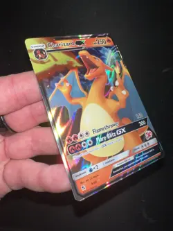 Charizard GX 9/68 Hidden Fates Ultra Rare Holo Pokemon Card NM - Image 3