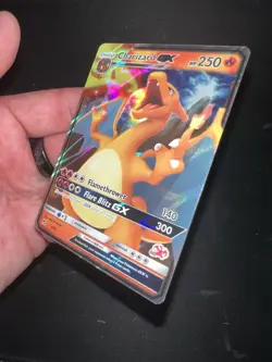 Charizard GX 9/68 Hidden Fates Ultra Rare Holo Pokemon Card NM - Image 4