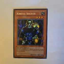 KINETIC SOLDIER Parallel Foil YU-GI-OH Gold Lettering Trading Card WC4-002 - Image 1