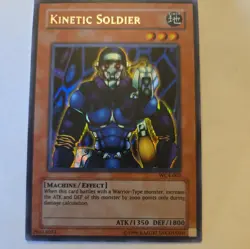 KINETIC SOLDIER Parallel Foil YU-GI-OH Gold Lettering Trading Card WC4-002 - Image 5