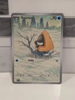 Pokemon Snorunt 227/217 Rare Full Art Holo English 2026 HP 70 Basic Card - Image 1