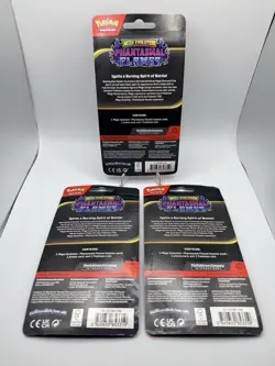 POKEMON TCG Phantasmal Flames Blister Packs With Promo Card & Coin - LOT of 3 - Image 2