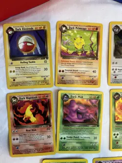 Lot Of Mint Dark 2000s Pokemon Cards Muk, Gloom, Kadabra, Vileplume, Rapidash - Image 2