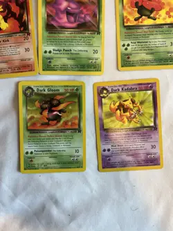 Lot Of Mint Dark 2000s Pokemon Cards Muk, Gloom, Kadabra, Vileplume, Rapidash - Image 4