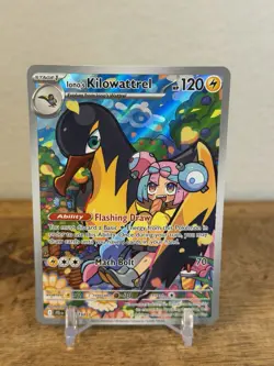 Iono's Killowattrel 163/159 Pokemon SV09 Journey Together Illustration Rare Card - Image 1