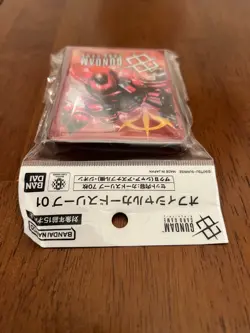Char's Zaku Zeon Gundam Card Game Official Japanese 70 Sleeves GA1 - Image 5