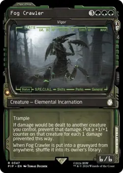 ~ Fog Crawler - Vigor (Showcase) ~ NM ~ UB: Fallout ~ MTG ~ - Image 1
