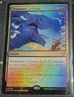 Traumatic Critique - Foil Secrets of Strixhaven MTG - Image 1