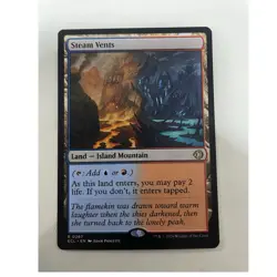 MTG Steam Vents Lorwyn Eclipsed Rare Land # 0267 - Image 1