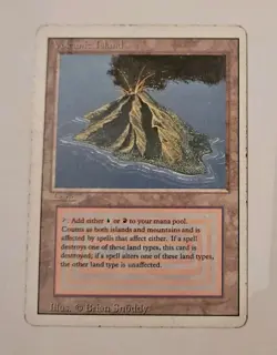 Volcanic Island Magic the Gathering mtg Revised - Image 1