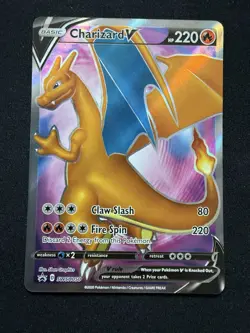 Pokemon Card TCG - Charizard V SWSH050 Black Star Promo Champion's Path NM - Image 1