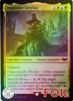 Inquisitor Greyfax - Universes Beyond: Warhammer 40,000 (173) - NM Foil - Image 1