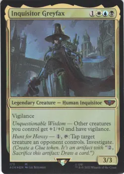 Inquisitor Greyfax - Universes Beyond: Warhammer 40,000 (173) - NM Foil - Image 2