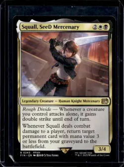 2025 Magic MTG Final Fantasy Squall SeeD Mercenary Rare #0243 - Image 1