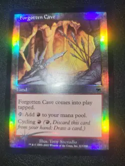 MTG Forgotten Cave FOIL LP Onslaught Land Common - Image 1