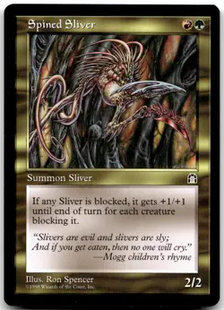 MTG Spined Sliver Stronghold STH #130 uncommon LP BUY 2, GET 1 FREE! - Image 1