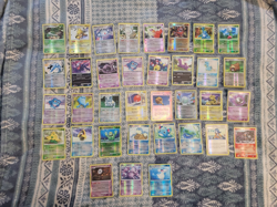 35 Pokemon Card Lot Reverse Holos Early Nintendo Era Cards LP/MP MANY RARES - Image 1