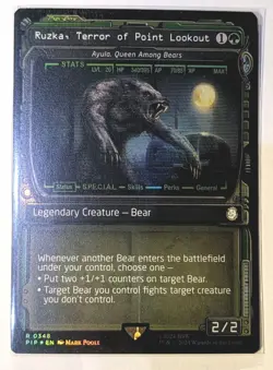 Ruzka, Terror of Point Lookout /Ayula Queen Among Bears Showcase Foil - MTG RARE - Image 1