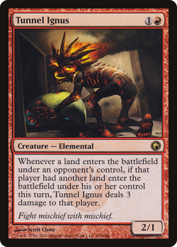 TUNNEL IGNUS mtg NM Scars of Mirrodin 1 Rare - Image 1