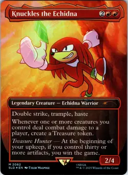 Knuckles the Echidna Rainbow Foil M Secret Lair Drop Series 2082 NM - Image 1