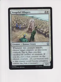 MAGIC MTG AVATAR: THE LAST AIRBENDER FOIL VENGEFUL VILLAGERS (CB) - Image 1