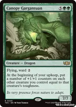 MTG Canopy Gargantuan 45 Commander: Tarkir: Dragonstorm NM Magic - Image 1