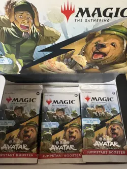 Magic the Gathering Avatar The Last Airbender Jumpstart Booster Pack 7 pack lot - Image 1