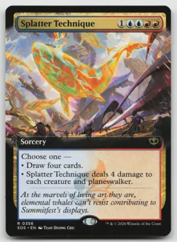 Splatter Technique (Extended Art) R Secrets of Strixhaven 356 NM - Image 1