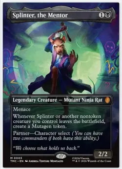 Splinter the Mentor MTG TMNT Universes Beyond Legendary Commander Non-Foil NM - Image 1