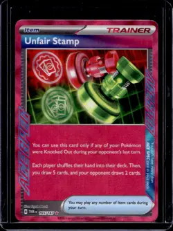 2024 Pokemon Twilight Masquerade Unfair Stamp #165/167 - Image 1