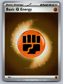 BASIC FIGHTING ENERGY - 006 6 REVERSE HOLO POKEMON MEGA EVOLUTION ENERGIES NM/M - Image 1