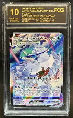 2022 Pokemon SWSH Ice Rider Calyrex VM Trainer Gallery #TG15/TG30 FCG 10 - Image 1