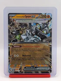 Cornerstone Mask Ogerpon ex #58 Pokemon Prismatic Evolutions - Image 1