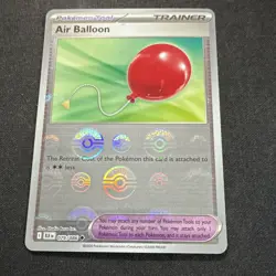 Pokemon Air Balloon Trainer 079/086 Reverse Holo Pokeball Pattern - Image 1