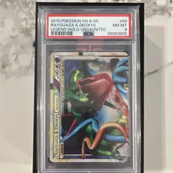 Pokemon TCG HGSS Undaunted Rayquaza & Deoxys LEGEND Holo 89/90 PSA 8 140 HP - Image 1