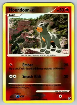 2008 Diamond & Pearl - Great Encounters Houndour1 Common Reverse Holo #69 - Image 1