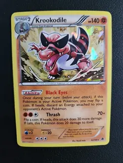 Krookodile - 62/98 - 2011 BW Emerging Powers Cracked Ice Holo Pokemon Card - LP - Image 1